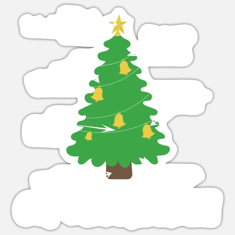 Oh Geometrical Merry Christmas Math Arithmetic Sticker size S (10 x 10 cm)