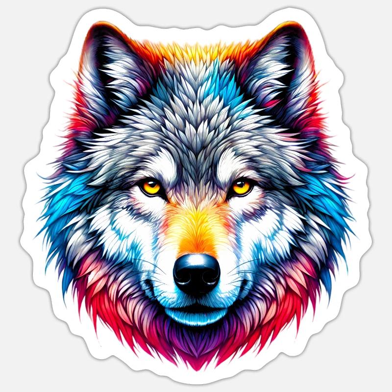 Wolf Sticker size S (10 x 10 cm)