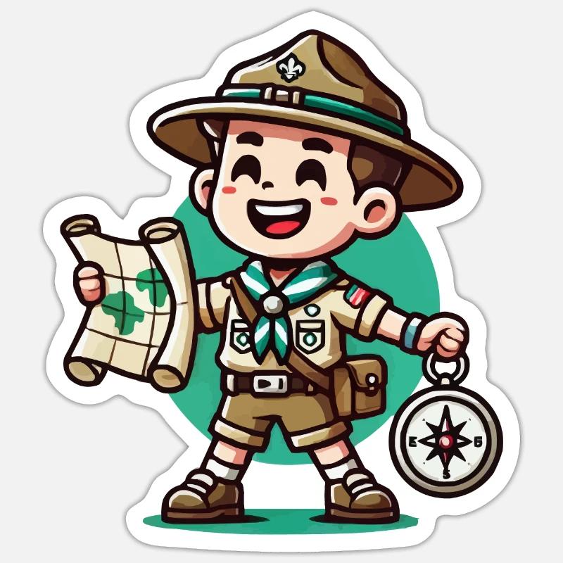 scout - Sticker size S (10 x 10 cm) - white matte