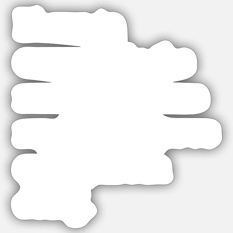 Bewegung am Morgen - Sticker Größe S (10 x 10 cm) - Mattweiß