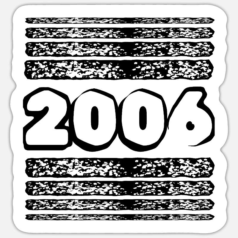 2006 - Sticker size S (10 x 10 cm) - white matte