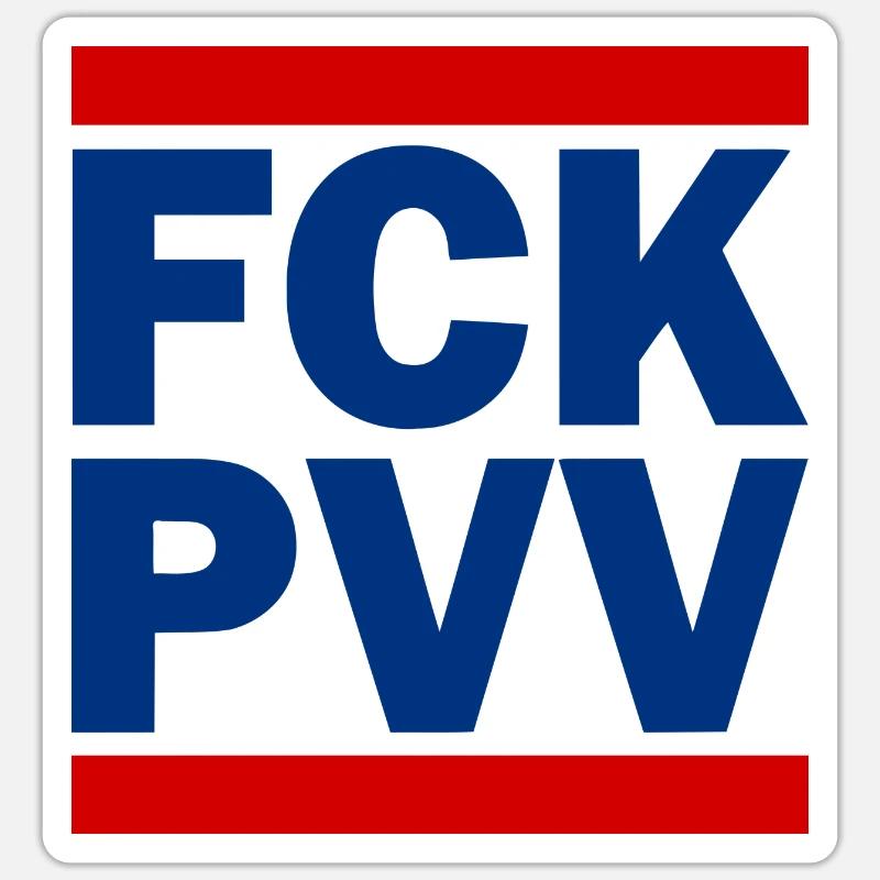 Fck pvv Sticker size S (10 x 10 cm)