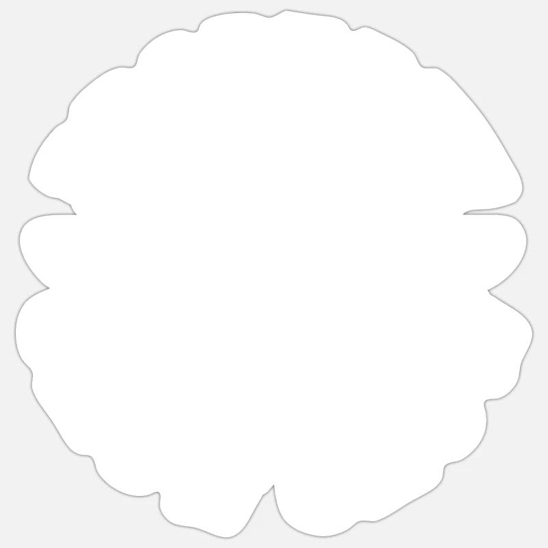 Propriété d’un Chow Chow - Sticker taille S (10 x 10 cm) - blanc mat