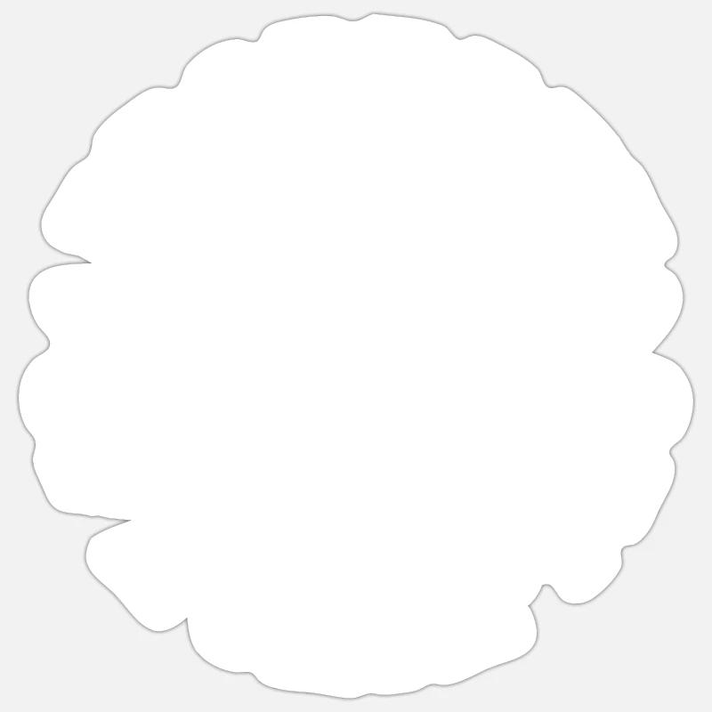 Propriété d’un Shih Tzu - Sticker taille S (10 x 10 cm) - blanc mat