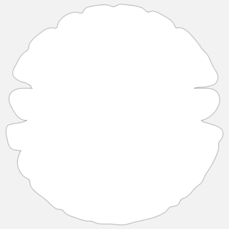 Eigentum eines Zwergspitzs Sticker Größe S (10 x 10 cm)