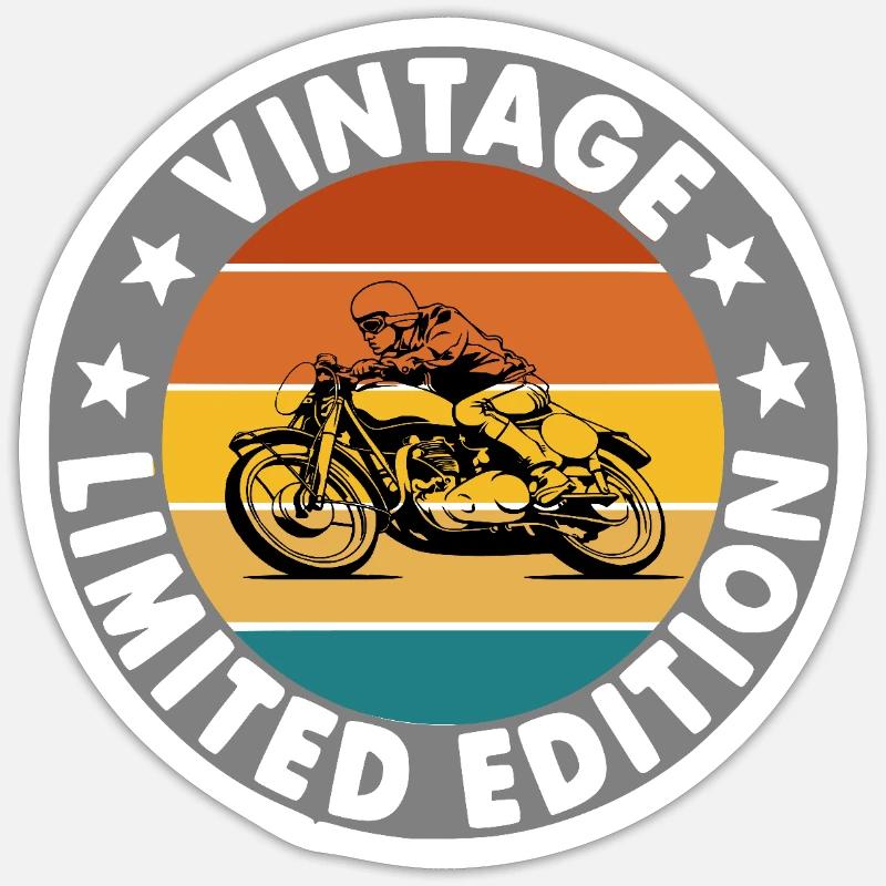 Weinlese Sticker Größe S (10 x 10 cm)