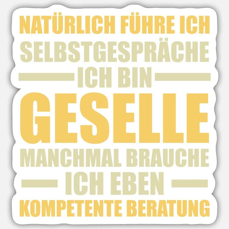 Compagnon Artisanat Certificat de compagnon Cadeau Sticker taille S (10 x 10 cm)