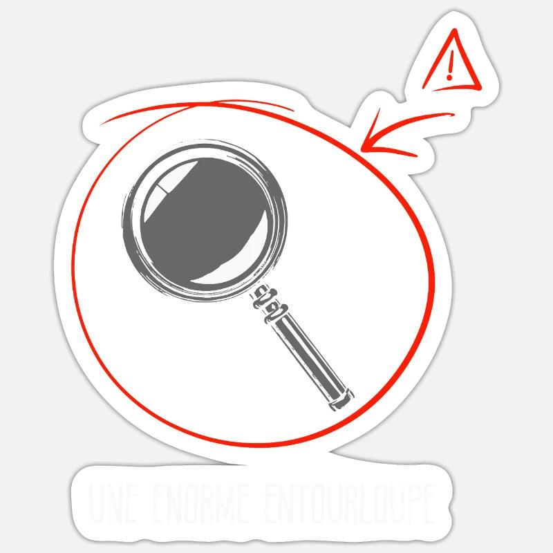 Ein riesiger Trick - Sticker Größe S (10 x 10 cm) - Mattweiß