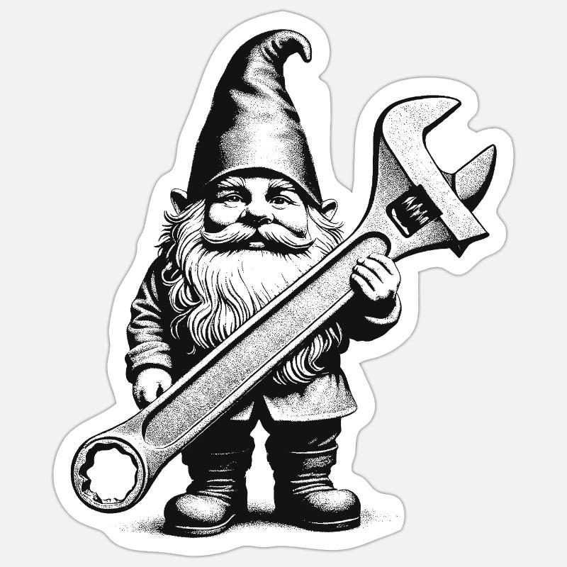 Zwerg Sticker Größe S (10 x 10 cm)