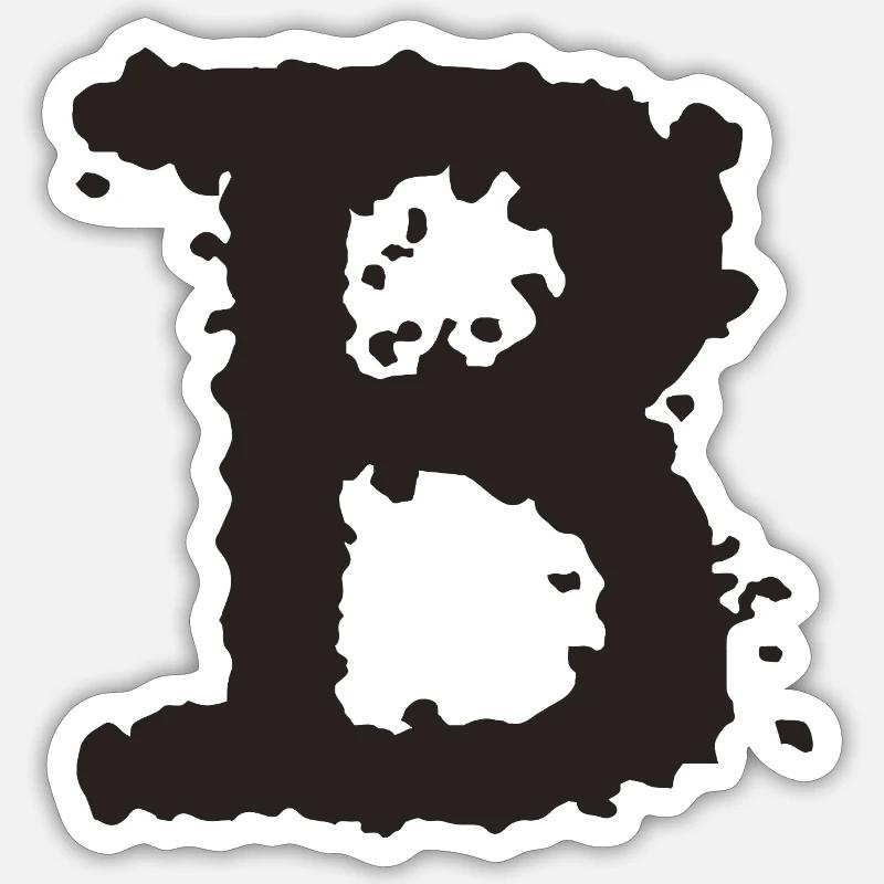 B Sticker size S (10 x 10 cm)