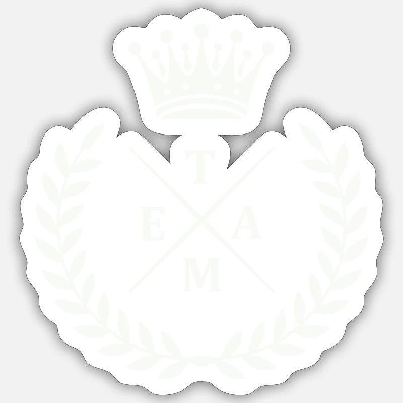 Team Kranz - Sticker size S (10 x 10 cm) - white matte