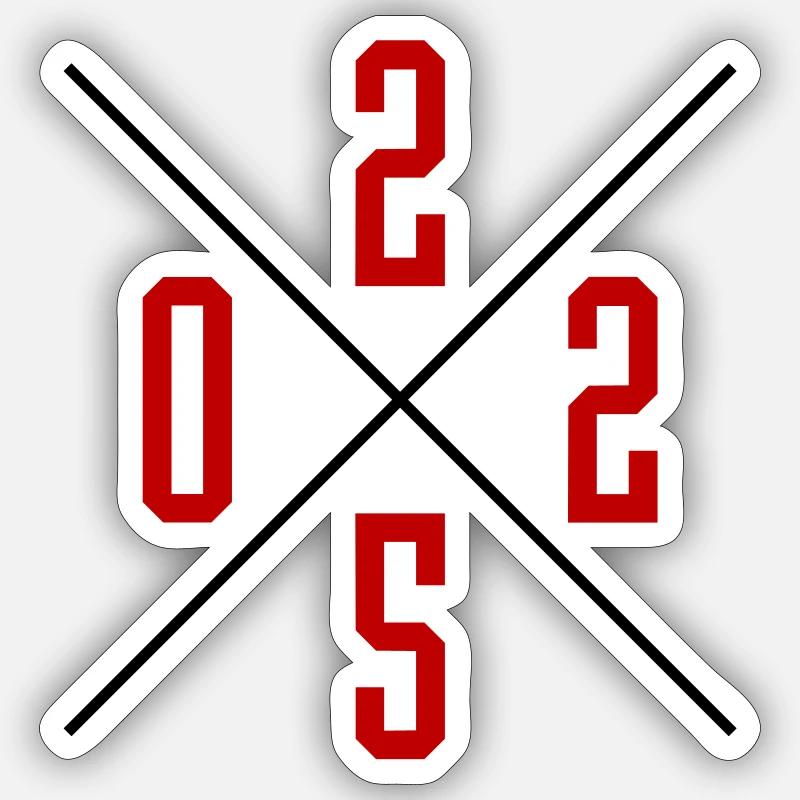 Année 2025 - Sticker taille S (10 x 10 cm) - blanc mat