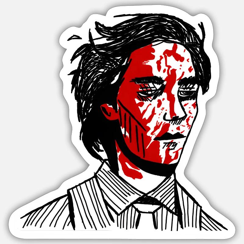 simply not there - Sticker size S (10 x 10 cm) - white matte