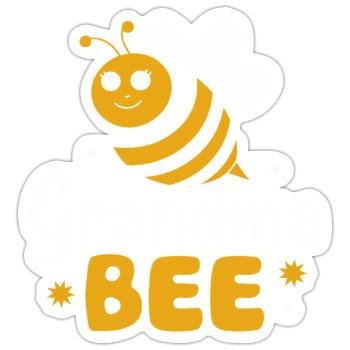 Honigbiene Imker Bienen Biene - Sticker Größe S (10 x 10 cm) - Mattweiß - Vorne