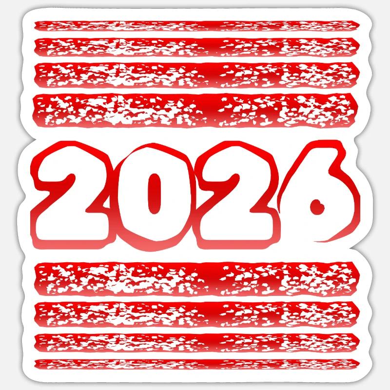 2026 - Sticker taille S (10 x 10 cm) - blanc mat