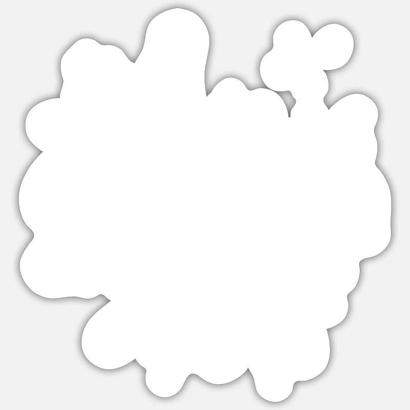 2025 klecks - Sticker Größe S (10 x 10 cm) - Mattweiß