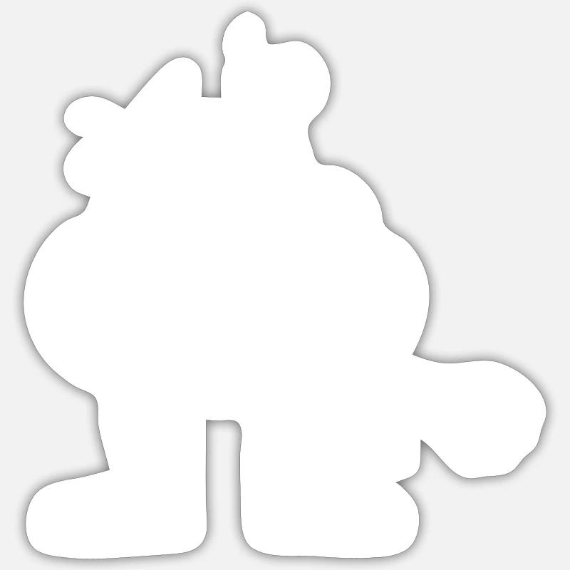 Drôle de tas de caca dansant Sticker taille S (10 x 10 cm)