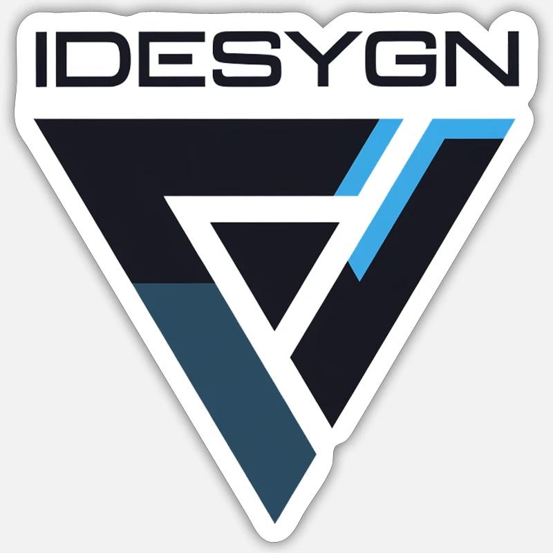 Futuristic-iconic-logo - Sticker size S (10 x 10 cm) - white matte