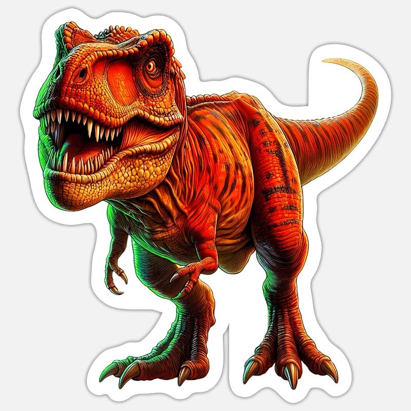 Dinosaur - Sticker size S (10 x 10 cm) - white matte