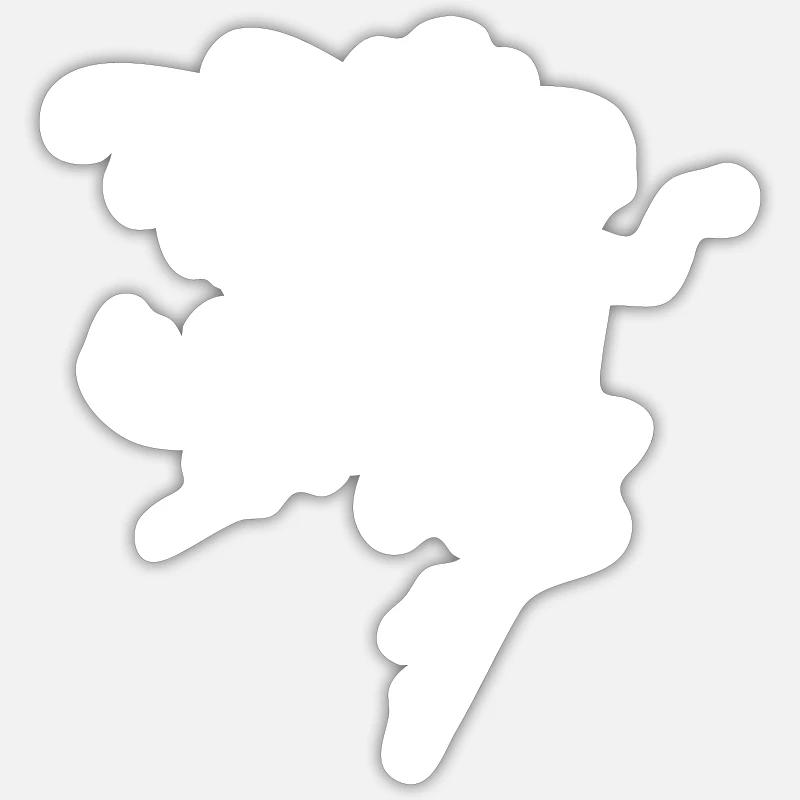 Fee Elfe - Sticker Größe S (10 x 10 cm) - Mattweiß