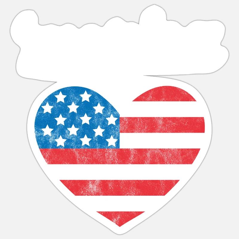 'merica Sticker taille S (10 x 10 cm)