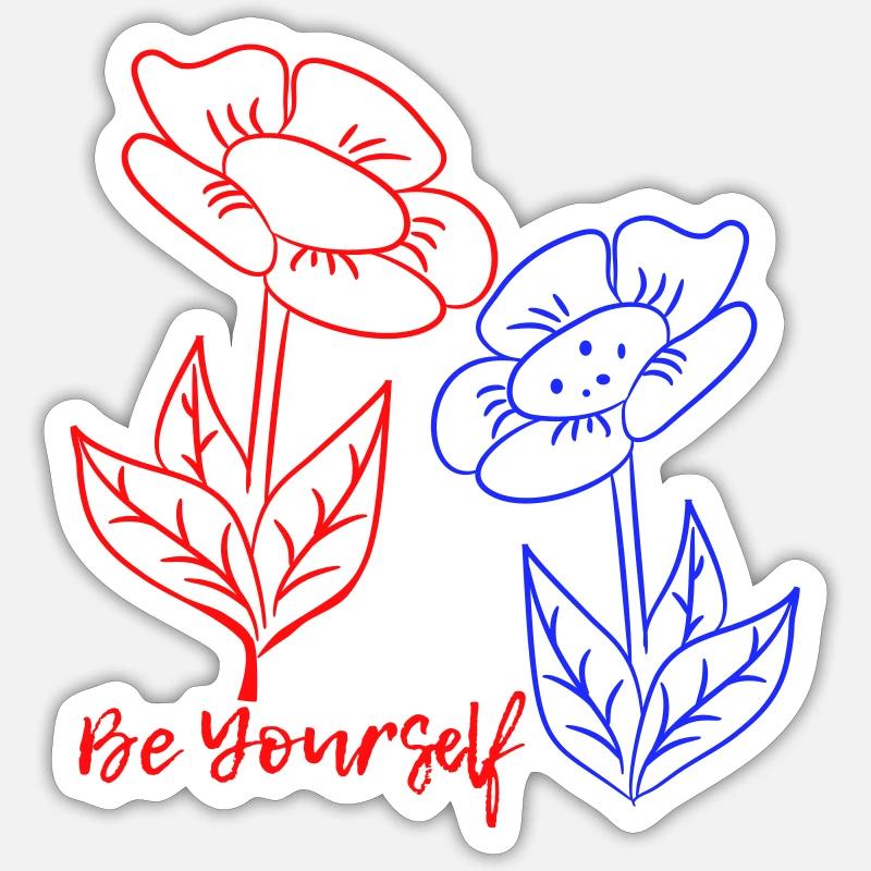 be yourself Sticker size S (10 x 10 cm)
