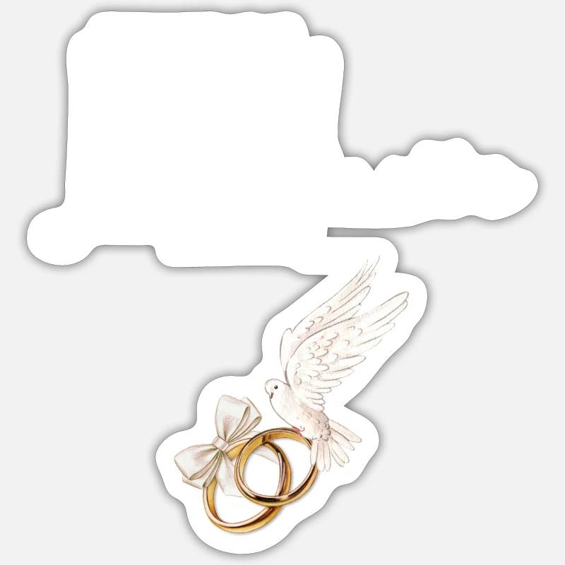 Bride's Team - Sticker size S (10 x 10 cm) - white matte