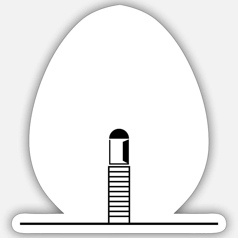 Egg Egg Egg Sticker size S (10 x 10 cm)