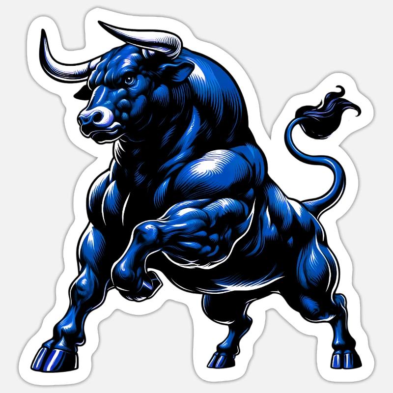 Taureau Sticker taille S (10 x 10 cm)