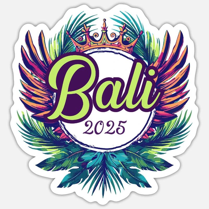 L’équipe de Bali 2025 - Sticker taille S (10 x 10 cm) - blanc mat