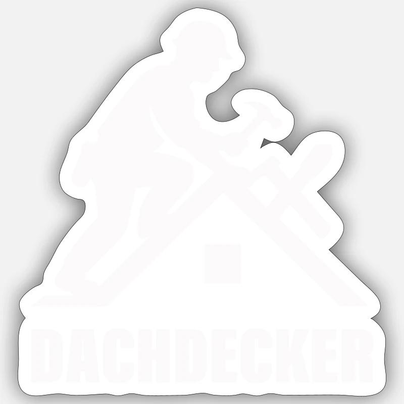 dachdecker Sticker Größe S (10 x 10 cm)