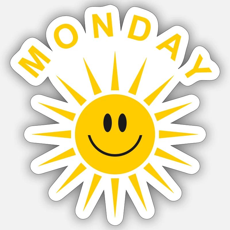 Monday Sticker size S (10 x 10 cm)