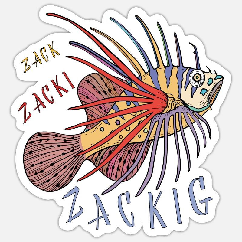 Fisch, Unterwasserwelt Sticker Größe S (10 x 10 cm)