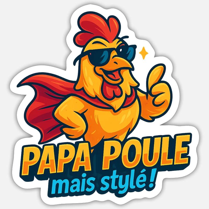 Chicken Style Mode Chic Sticker Größe S (10 x 10 cm)