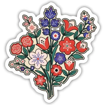 Flower Garden Allotment Garden Allotment Garden - Sticker size S (10 x 10 cm) - white matte - Front