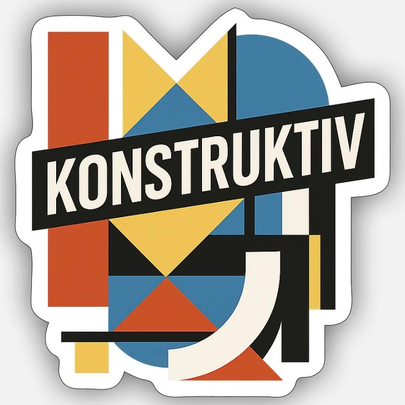 konstruktiv Sticker Größe S (10 x 10 cm)