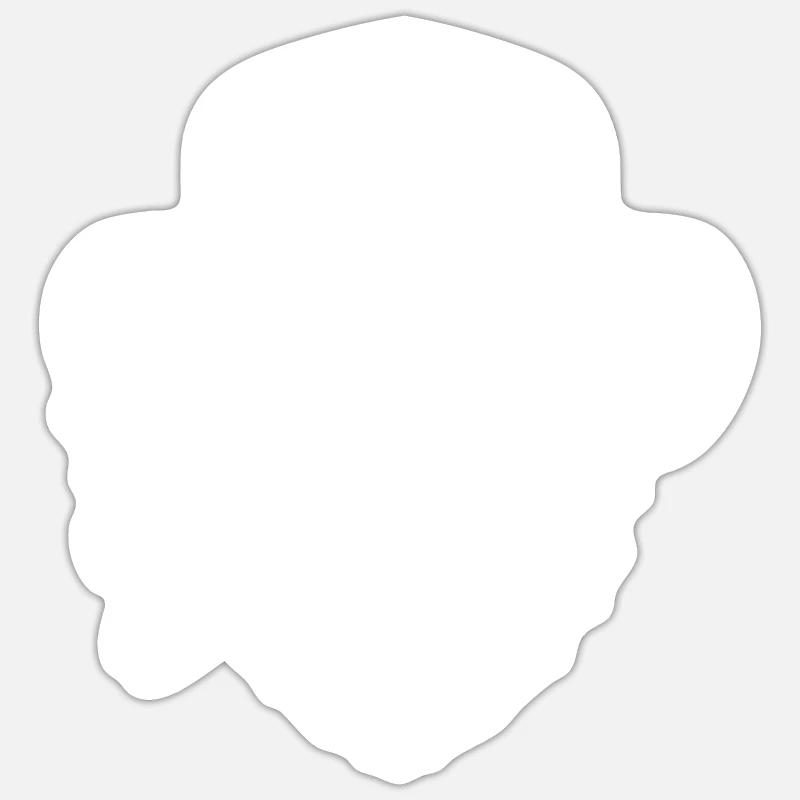 monkey with cap and cigar. Sticker size S (10 x 10 cm)