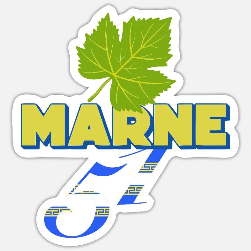 Marl - Sticker size S (10 x 10 cm) - white matte