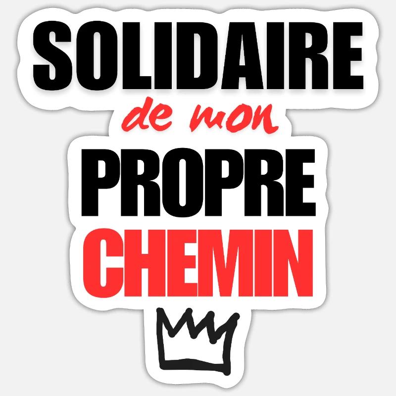 Mon propre chemin Sticker taille S (10 x 10 cm)