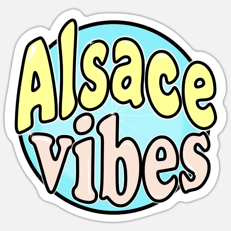 Alsace Vibes Sticker size S (10 x 10 cm)