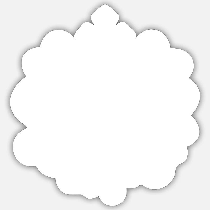 Jesus Rettet - Sticker Größe S (10 x 10 cm) - Mattweiß
