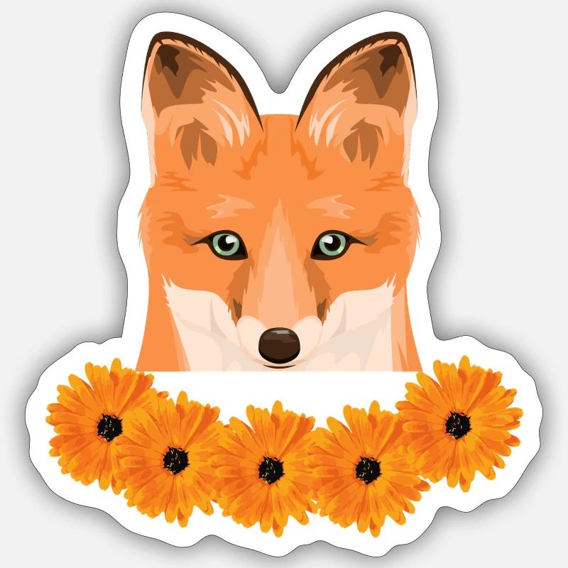 Fuchs Sticker Größe S (10 x 10 cm)