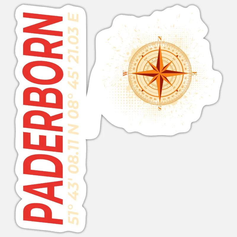 Paderborn - Sticker Größe S (10 x 10 cm) - Mattweiß