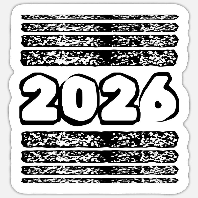 2026 - Sticker taille S (10 x 10 cm) - blanc mat