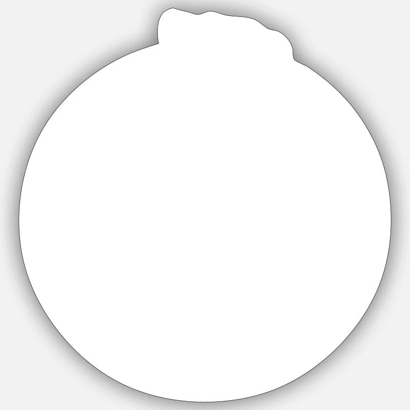 Logo de l’alcool - Sticker taille S (10 x 10 cm) - blanc mat