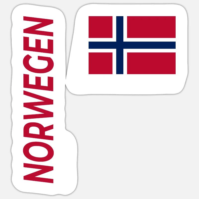BODØ - Sticker taille S (10 x 10 cm) - blanc mat
