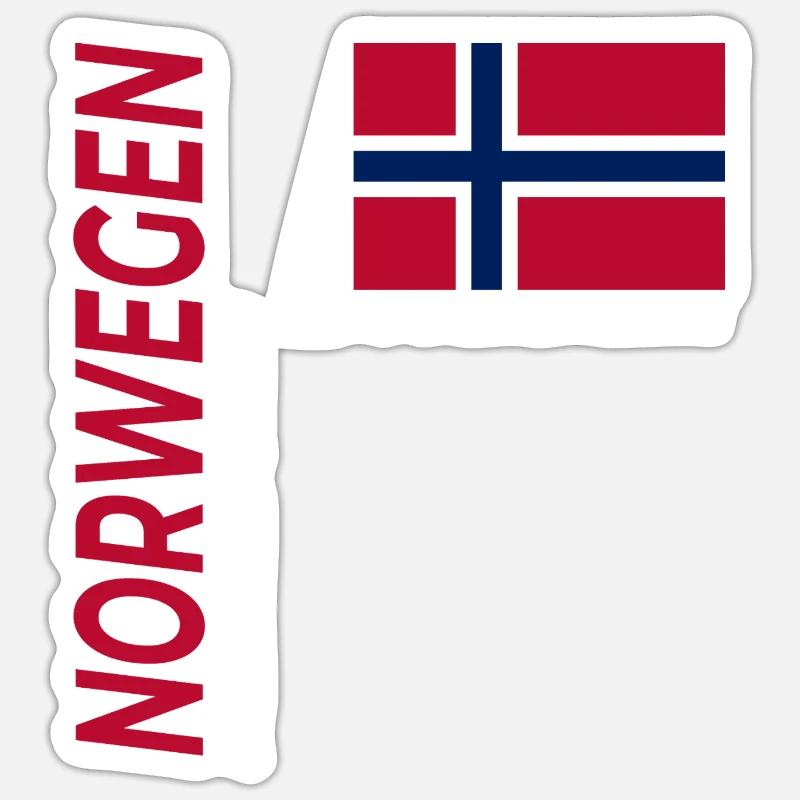 Preikestolen - Sticker taille S (10 x 10 cm) - blanc mat