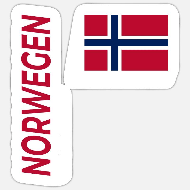 Trondheim - Sticker taille S (10 x 10 cm) - blanc mat
