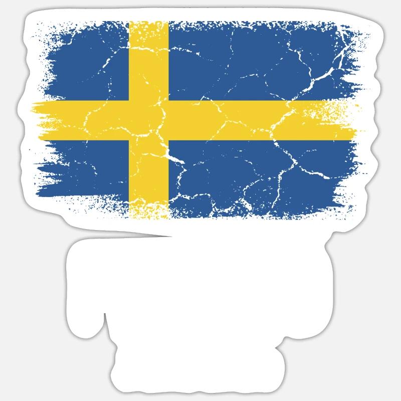 Malmö - Sticker Größe S (10 x 10 cm) - Mattweiß