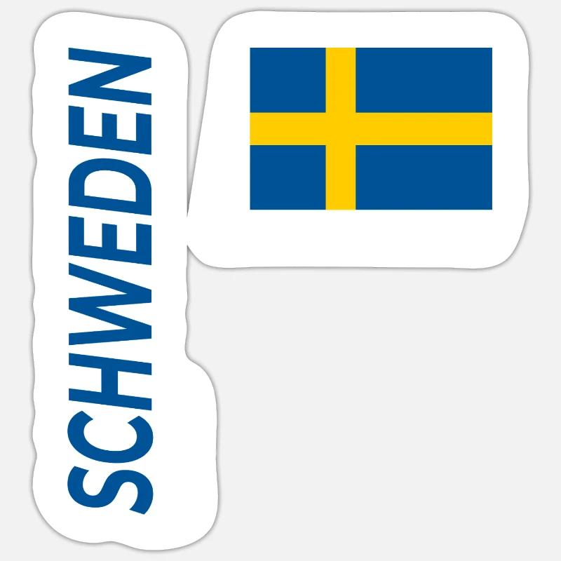 Ystad - Sticker size S (10 x 10 cm) - white matte